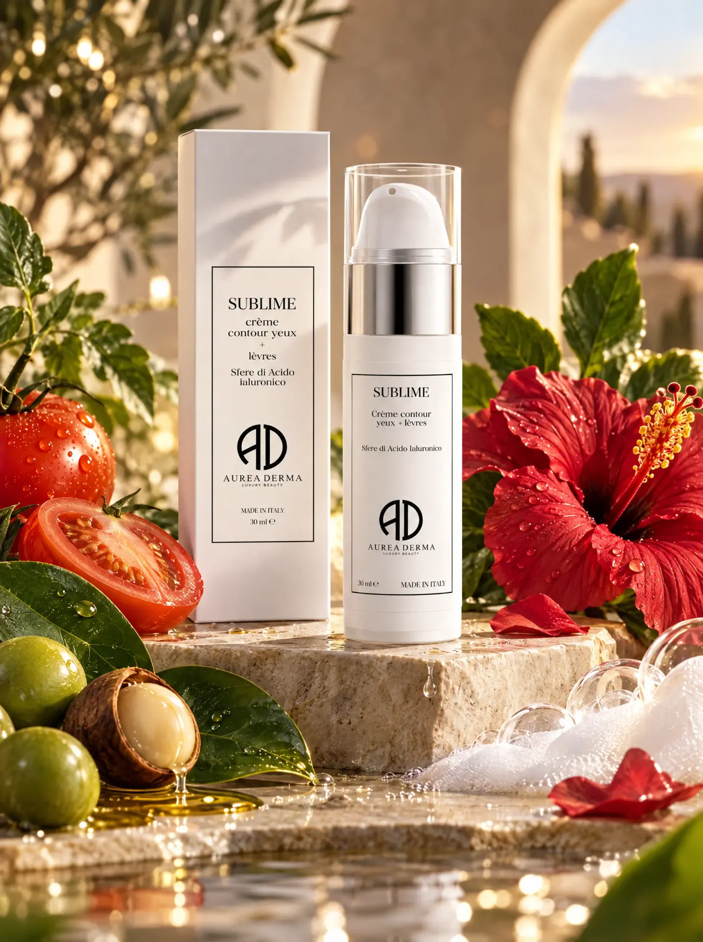 SUBLIME Crème contour yeux + lèvres AUREA DERMA